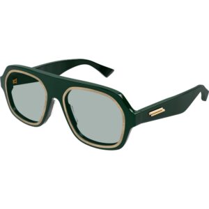 Occhiali da sole  Bottega veneta Bv1217s cod. colore 002 Uomo Pilot Verde