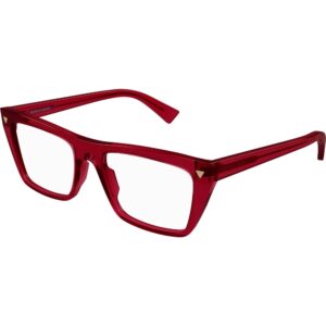 Occhiali vista  Bottega veneta Bv1258o cod. colore 003 Unisex Squadrata Bordeaux