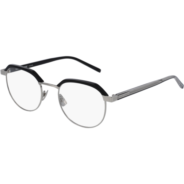 Occhiali vista  Saint laurent Sl 124 cod. colore 001 Unisex Rotonda Nero